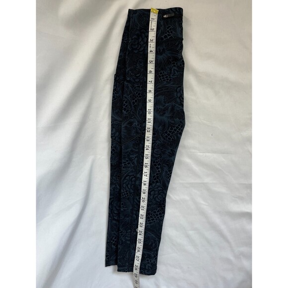 Lululemon Speed Up Crop Pant 4 Navy Blue Floral Activewear Yoga Pilates Leggings - Picture 12 of 12